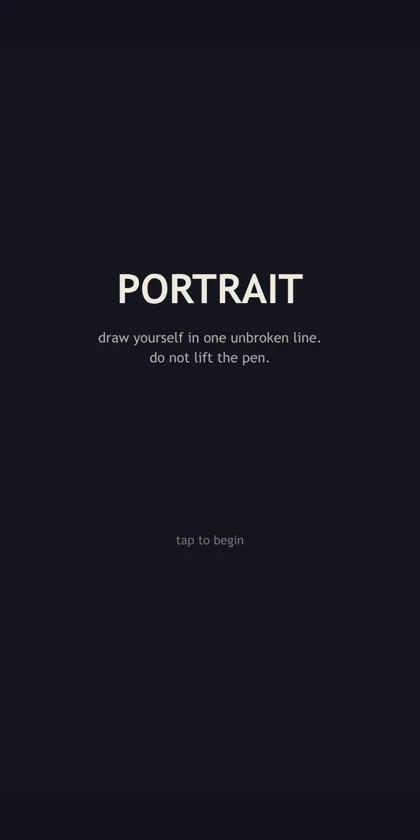 Portrait title screen